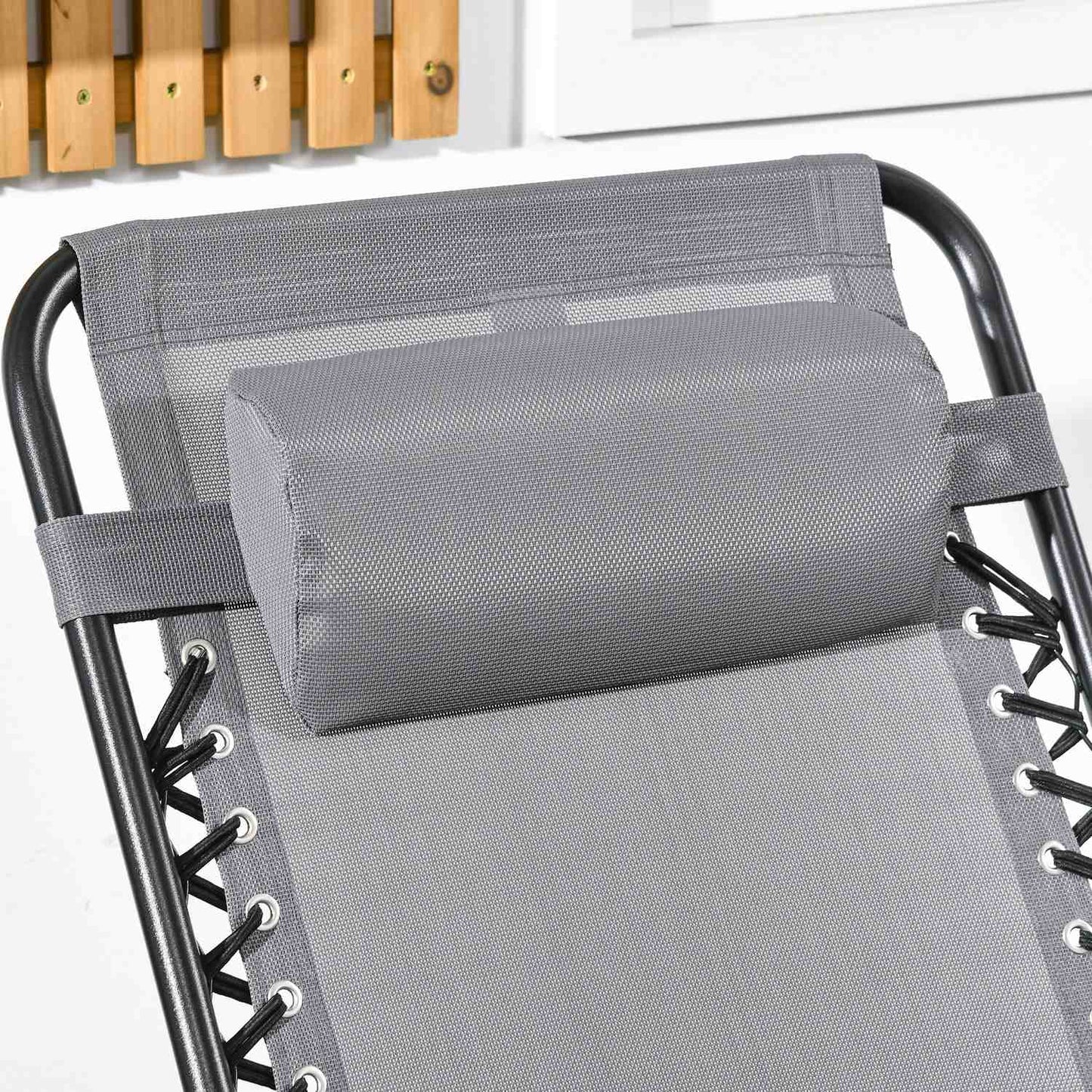 Folding garden rocking chair with cushion, capacity 120 kg