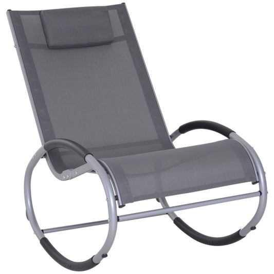 Garden Swing Lounger with cushion, weatherproof aluminium