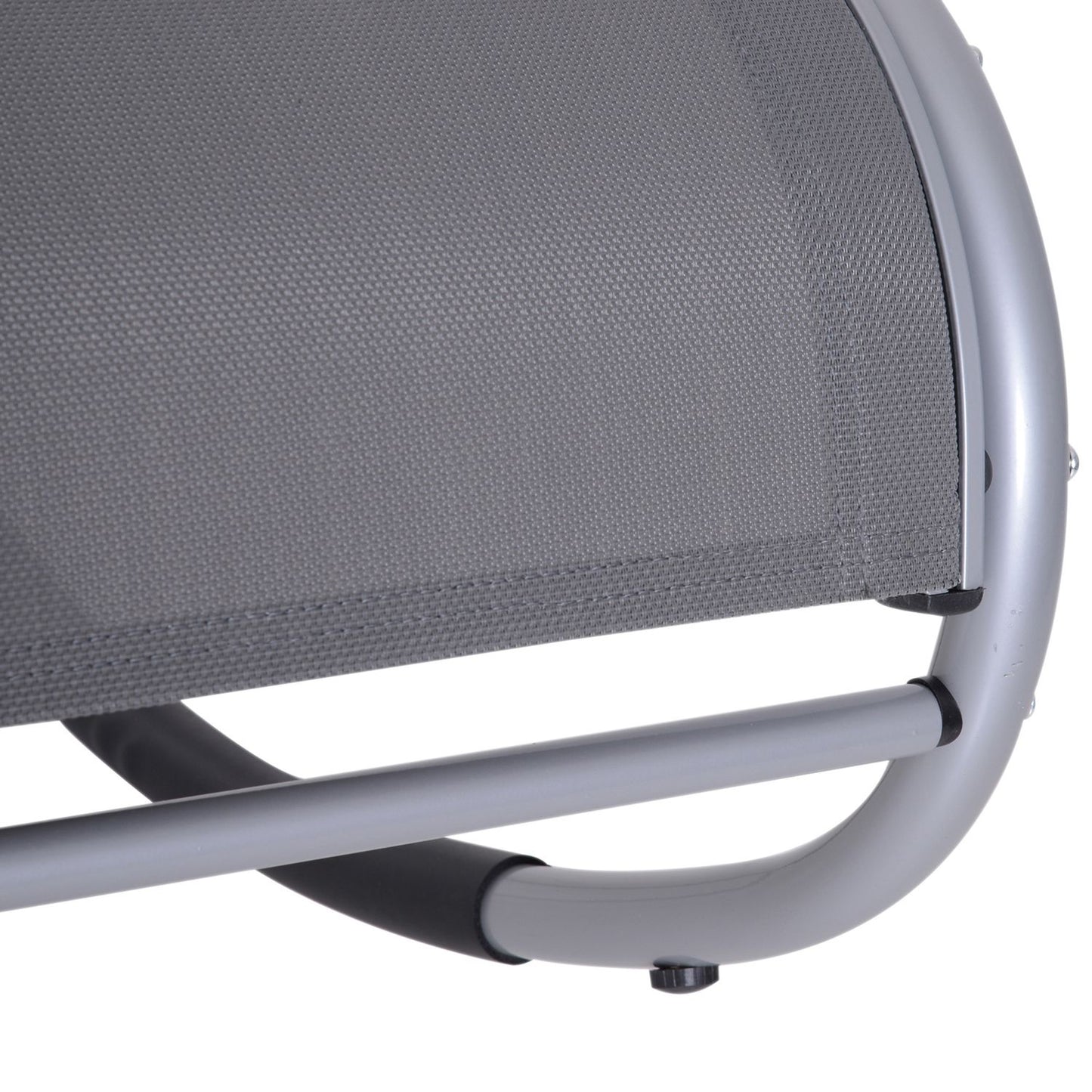 Garden Swing Lounger with cushion, weatherproof aluminium