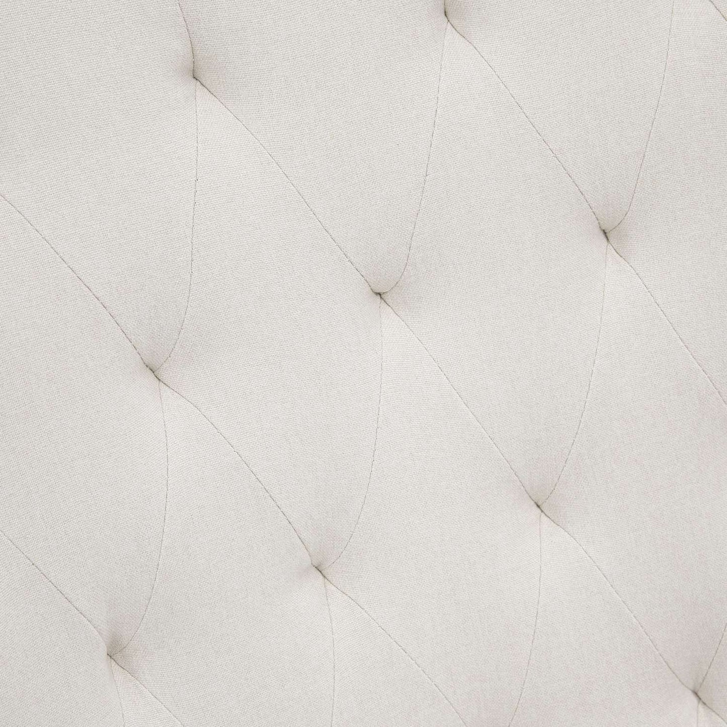 Creamy white rocking chair - Linen metal, 69 x 90 x 100 cm