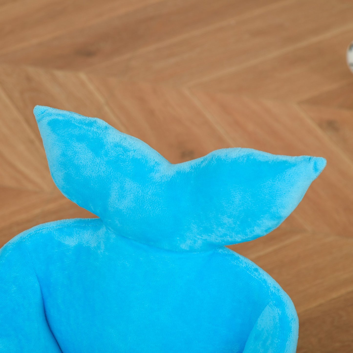 Blue plush whale rocking horse toy, sound, 18-36 months