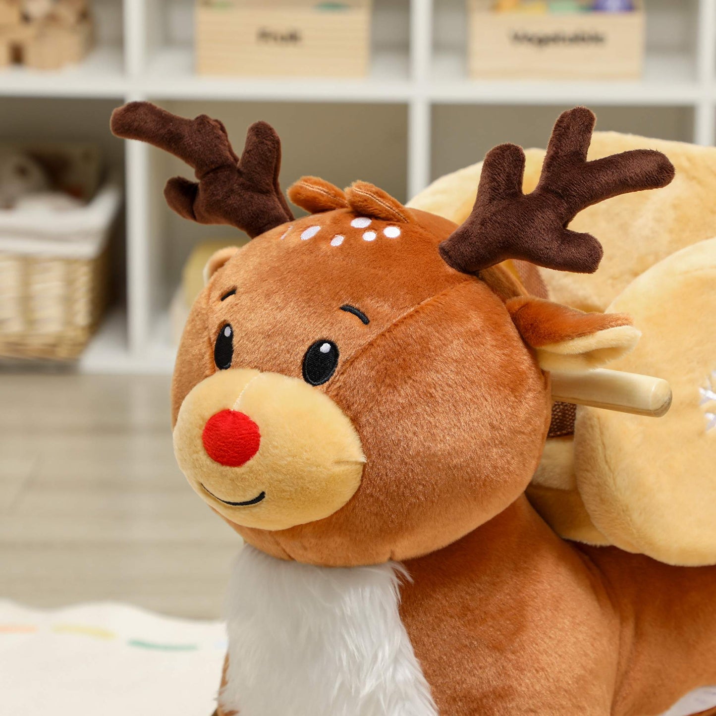Rocking Reindeer Toy with Lullabies, Plush, 18-36 Months