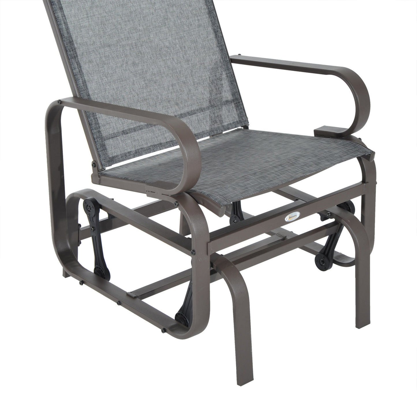 Outdoor garden rocking chair - metal, relaxing, 60x75x104cm