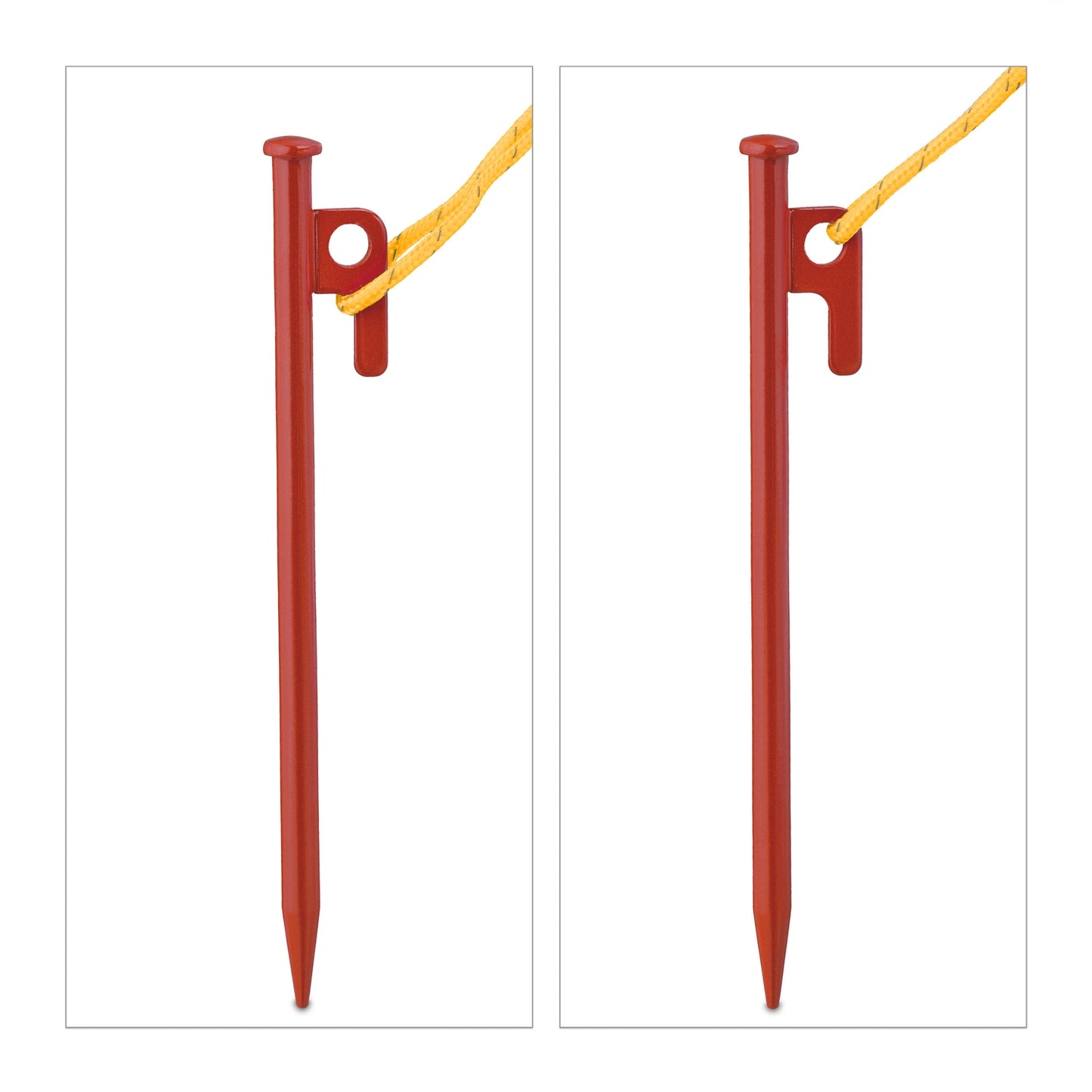 Rock pins red set of 12