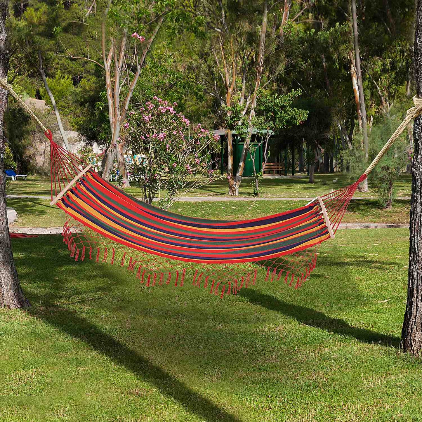 Weather Resistant UV Resistant Cotton Polyester Hammock, 2x1M, 150kg Capacity