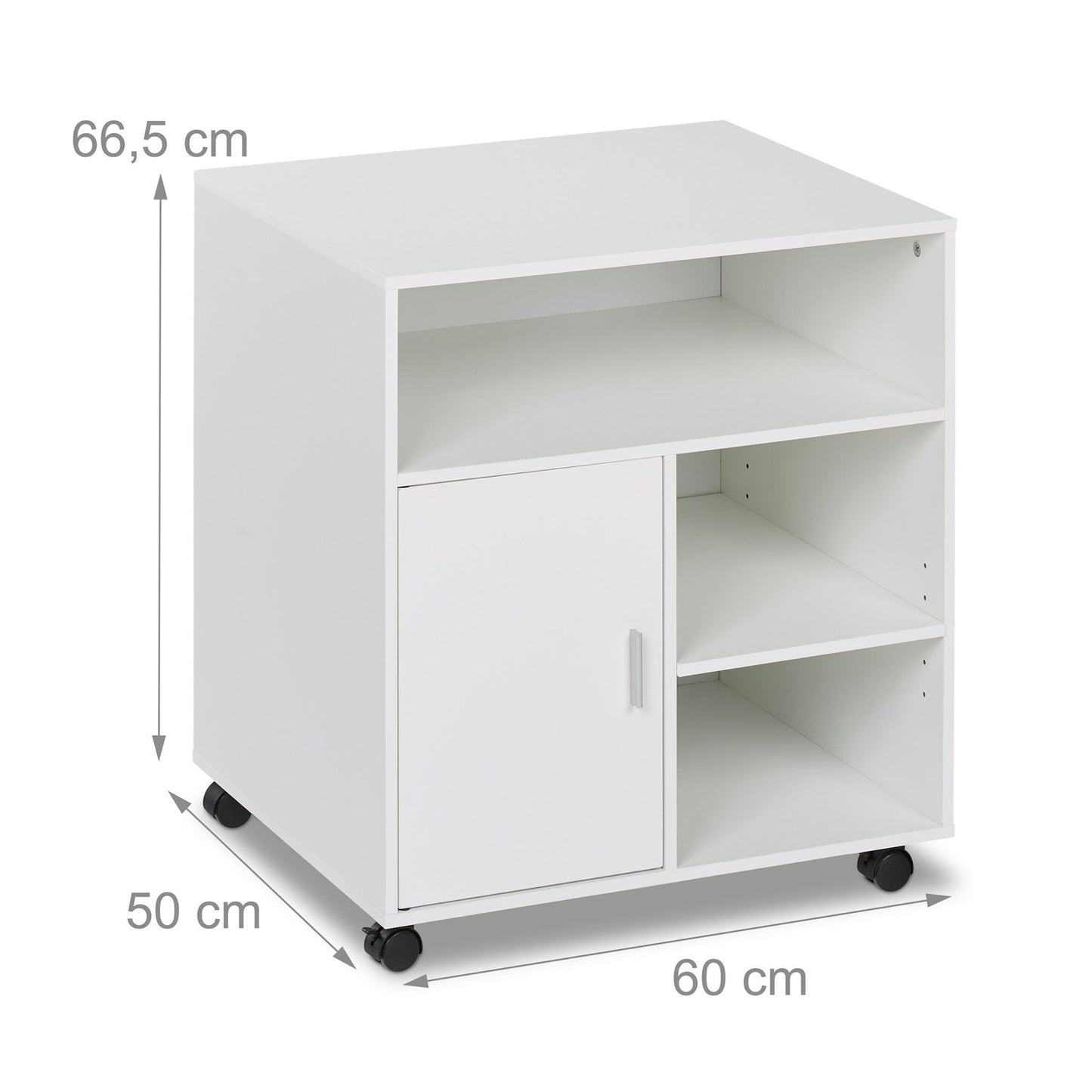 Roll container with 5 compartments