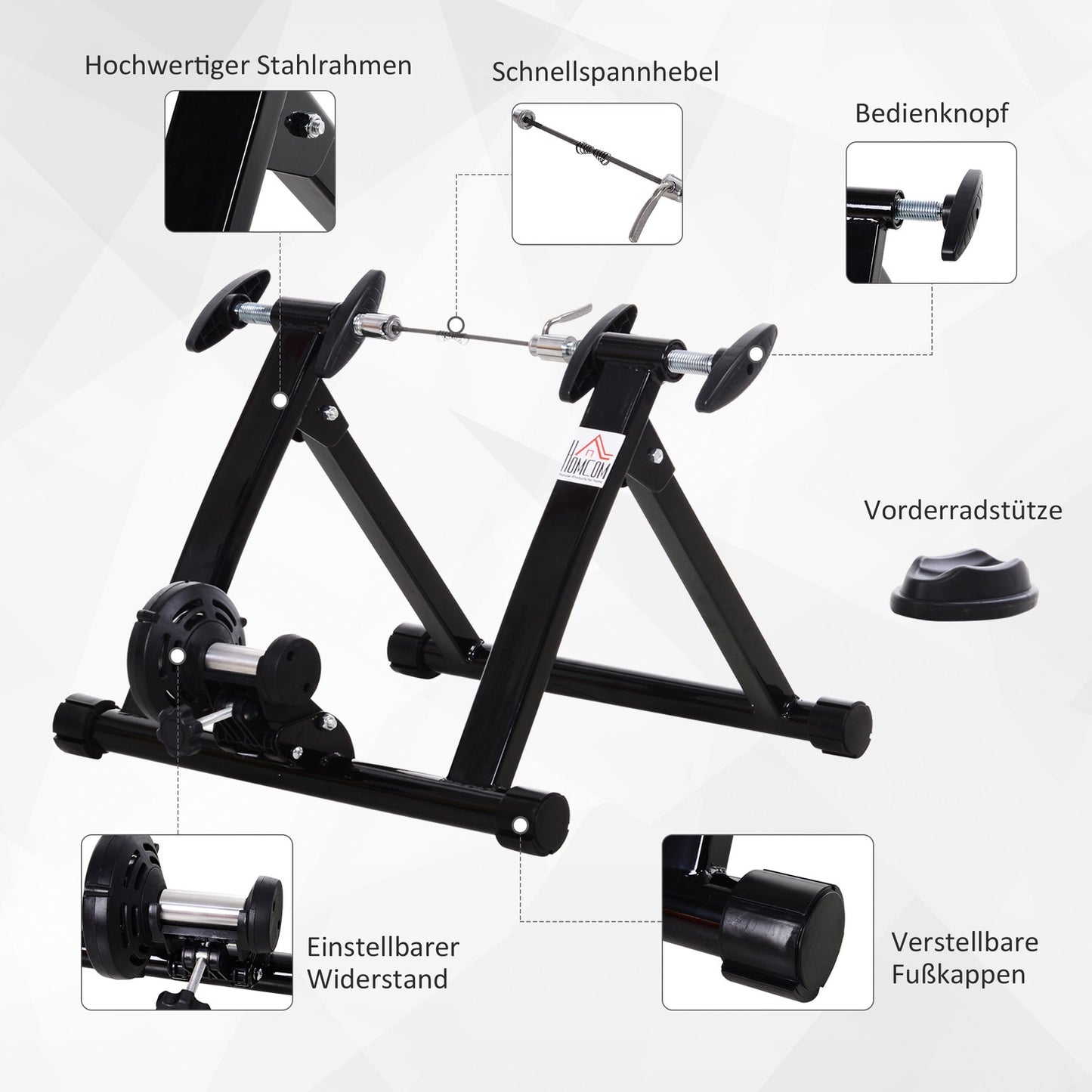 Roller bike trainer, magnetic brake, fits 26""-28""/700C