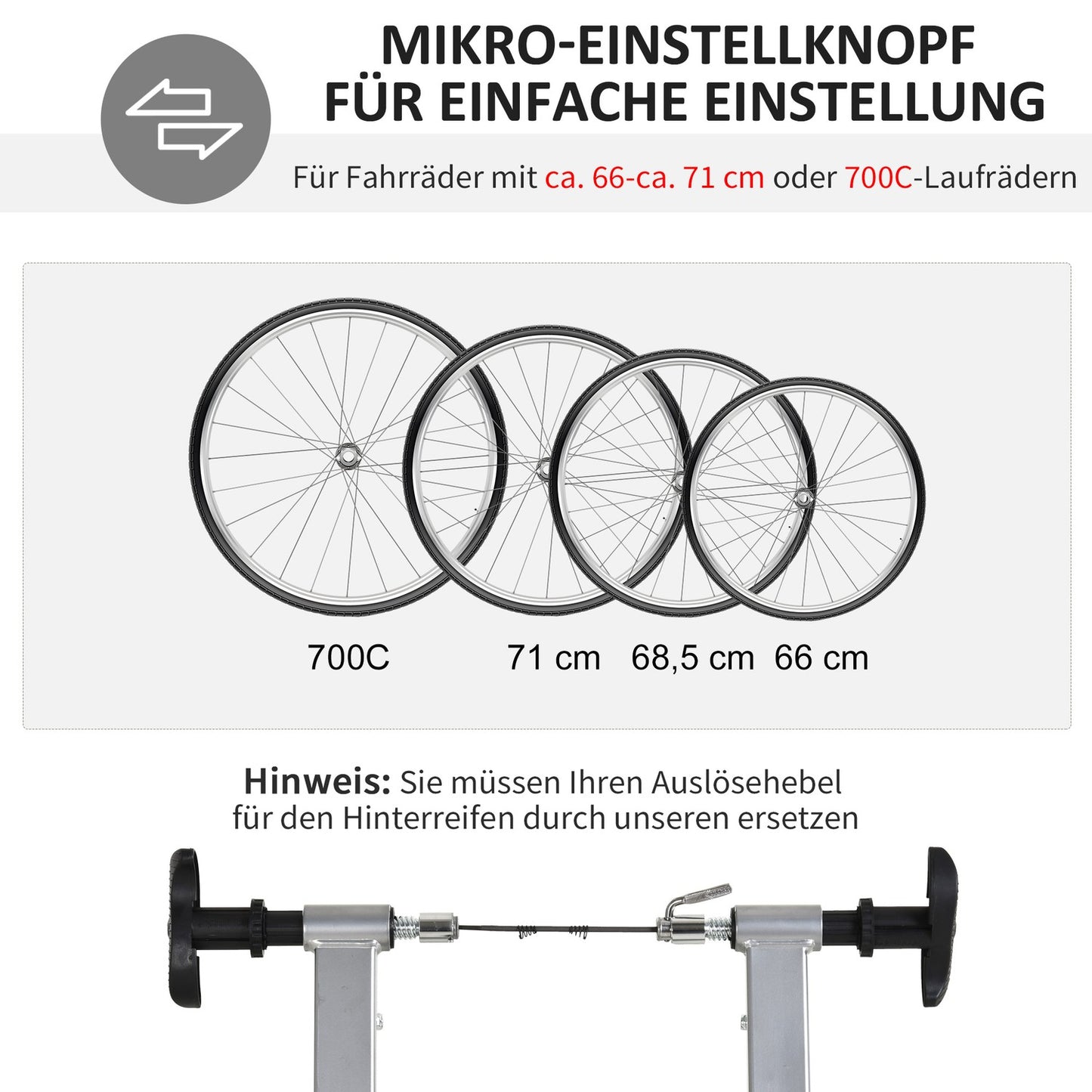 Indoor bike trainer, foldable magnetic, fits 26""-28"" wheels