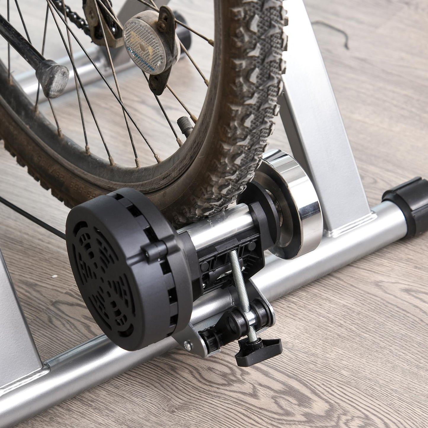 Indoor bike trainer, foldable magnetic, fits 26""-28"" wheels