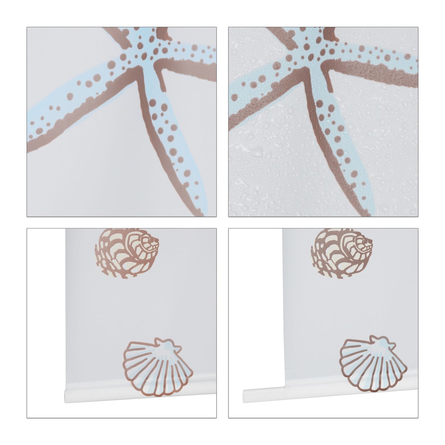 Roller blind for shower OCEAN
