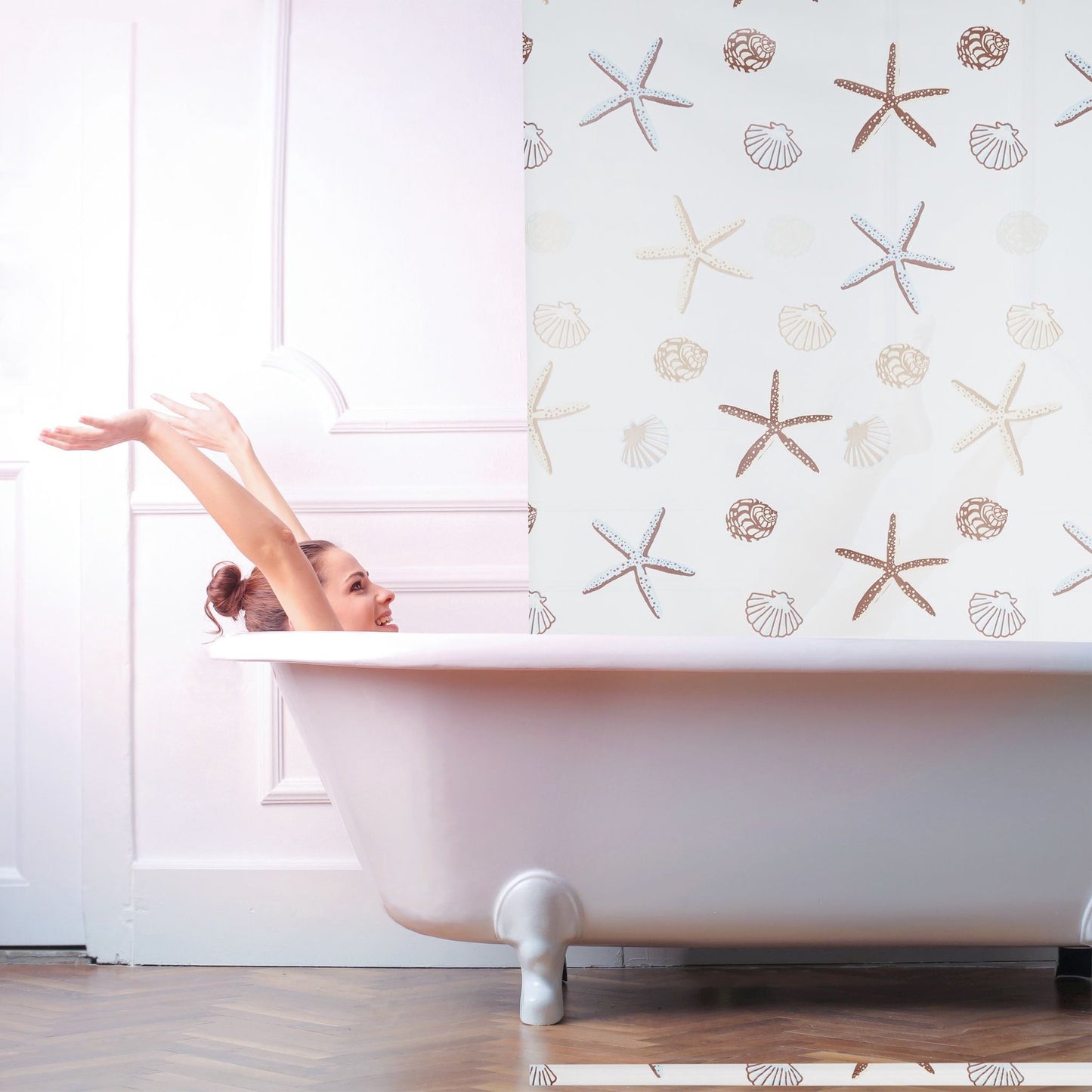 Roller blind for shower OCEAN