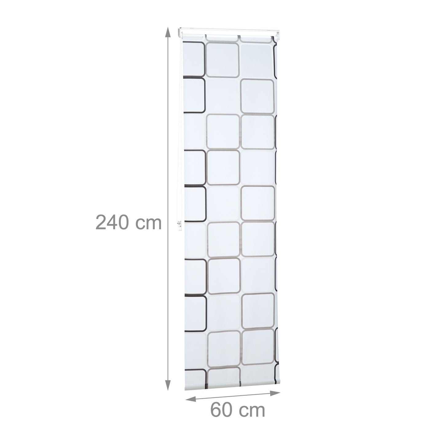 Roller blind for shower SQUARE