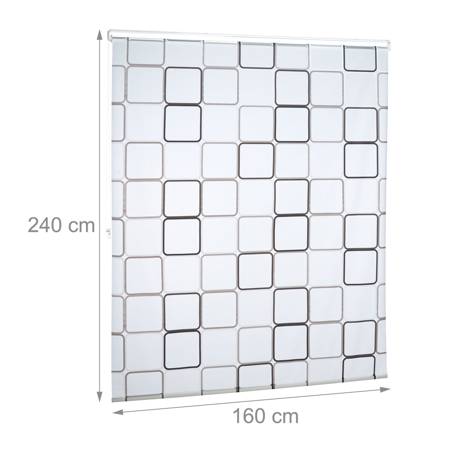 Roller blind for shower SQUARE