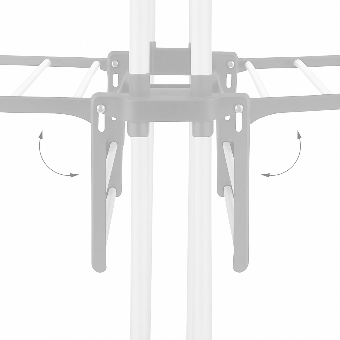 Rolling Laundry Drying Rack with Foldable Wings