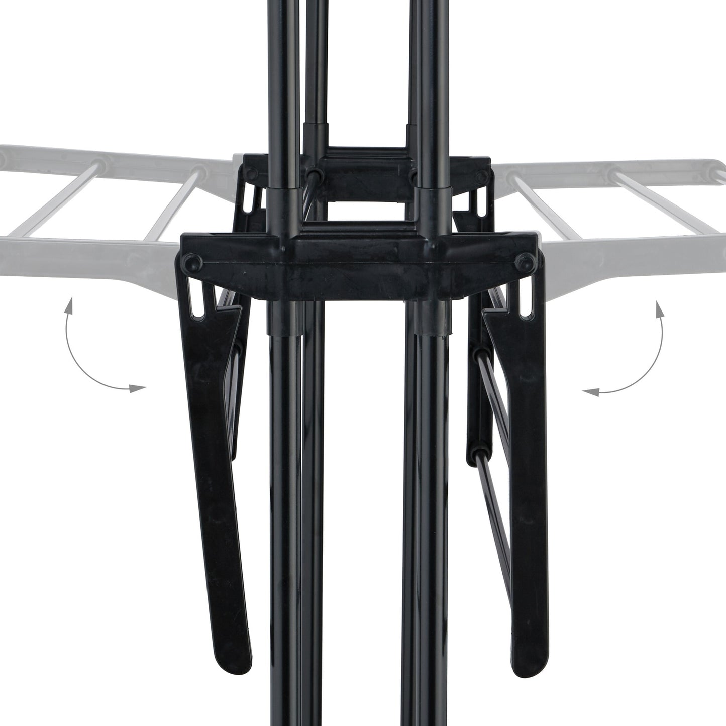 Rolling Laundry Drying Rack with Foldable Wings