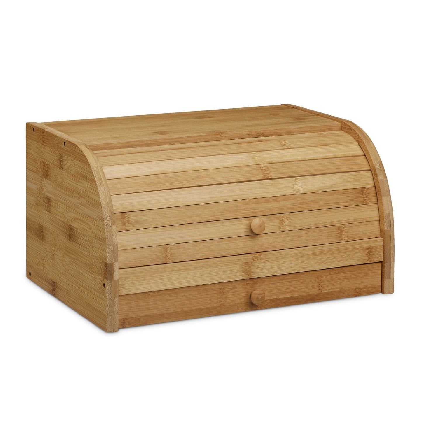 Rolling bread basket with drawer Bamboo