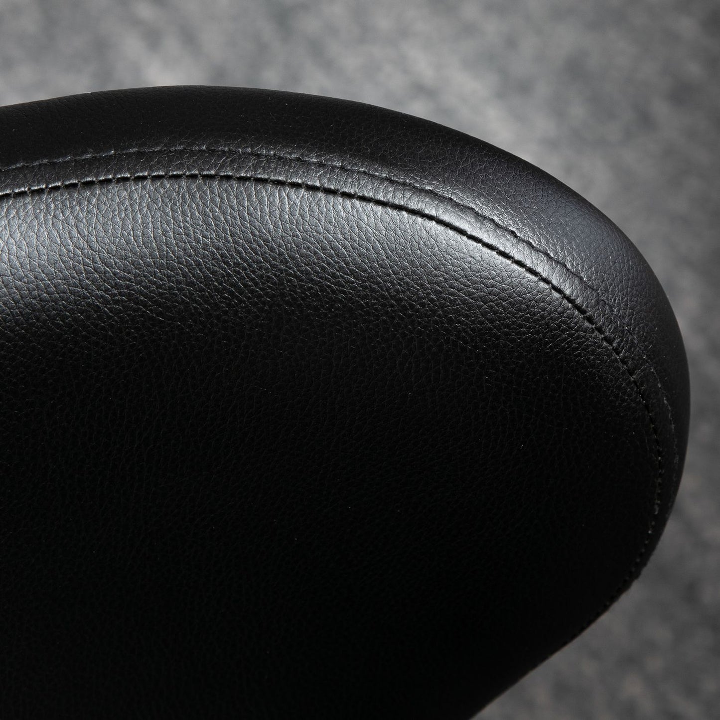 Rotating massage stool - adjustable ergonomic seat, black artificial leather