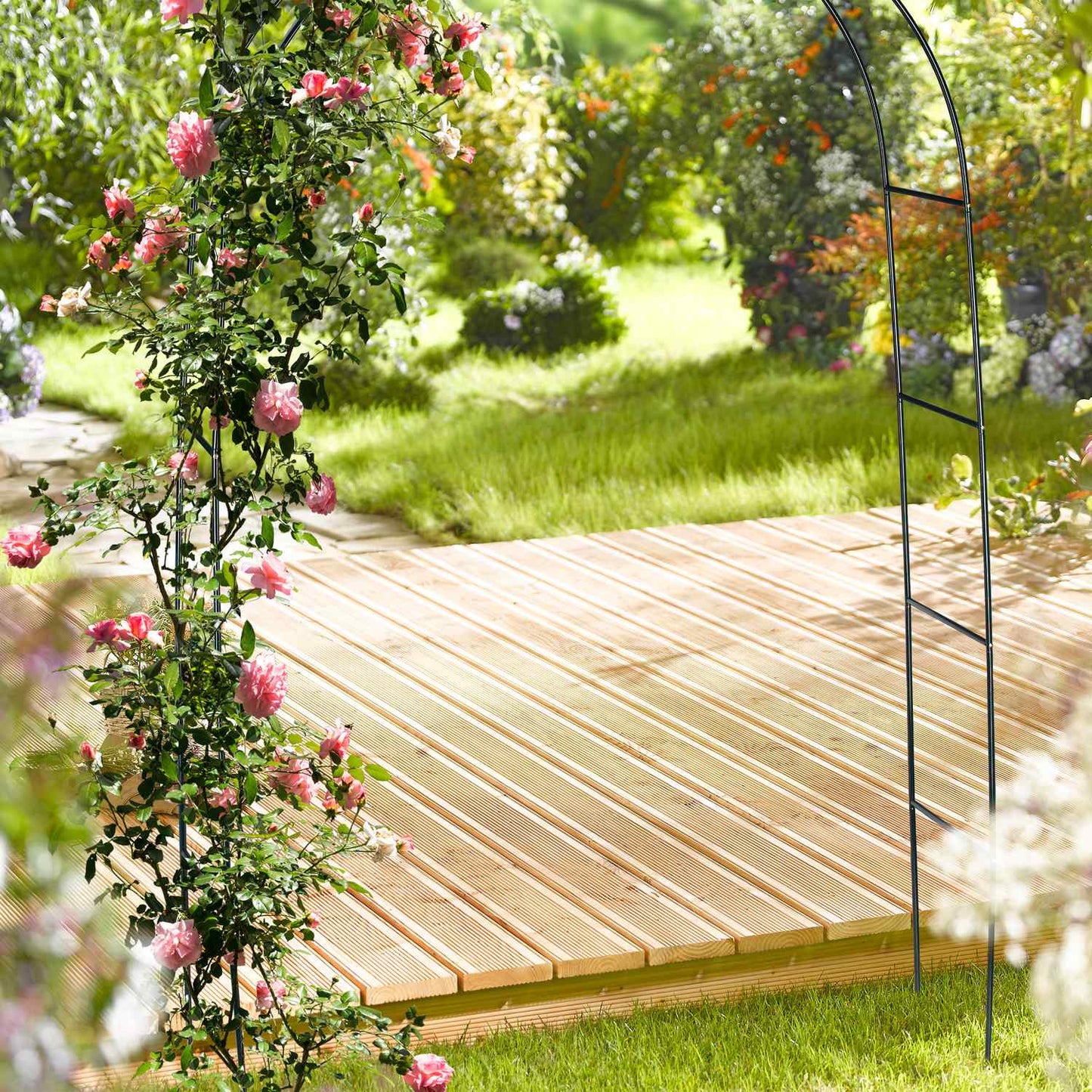 Rose arch in metal 240 cm
