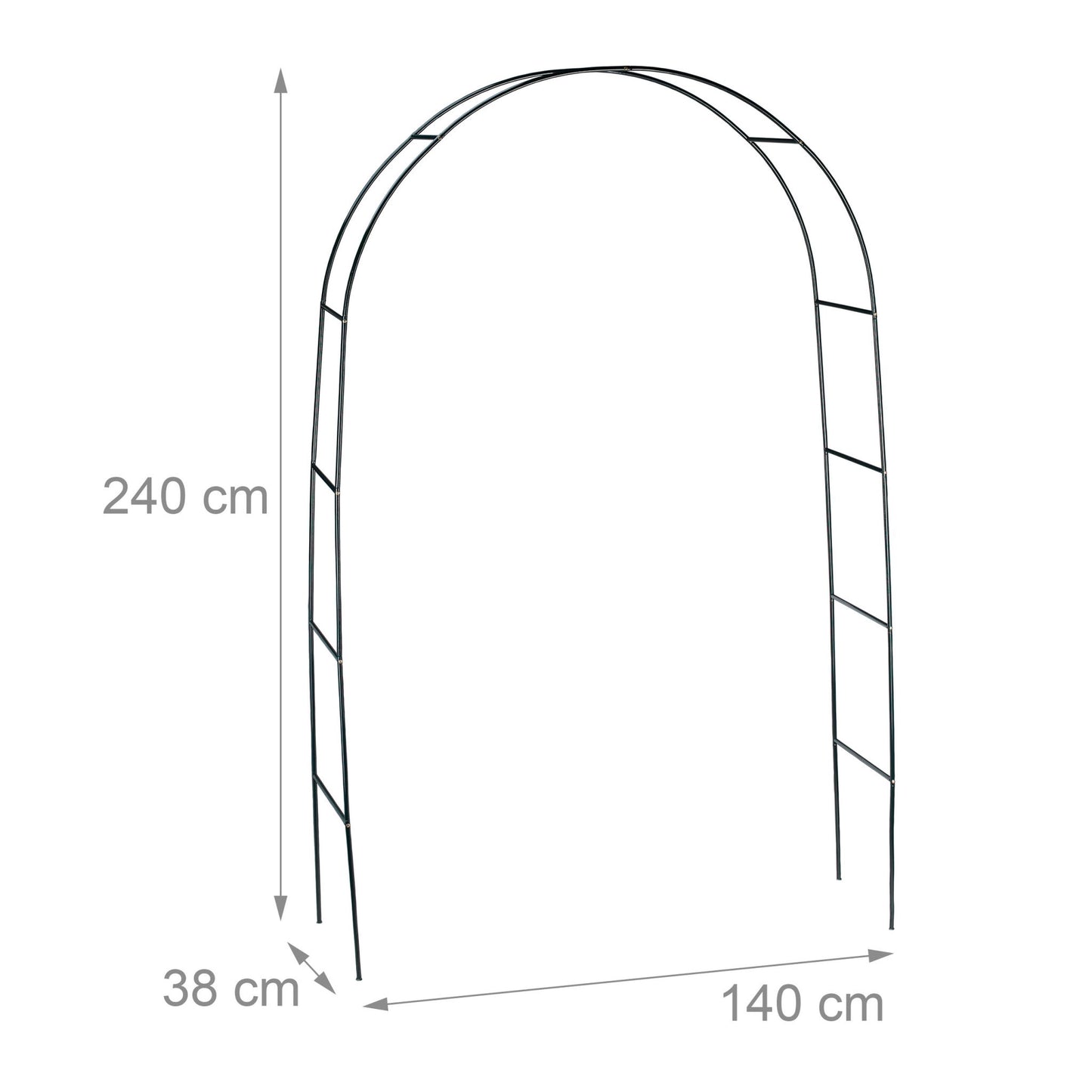 Rose arch in metal 240 cm