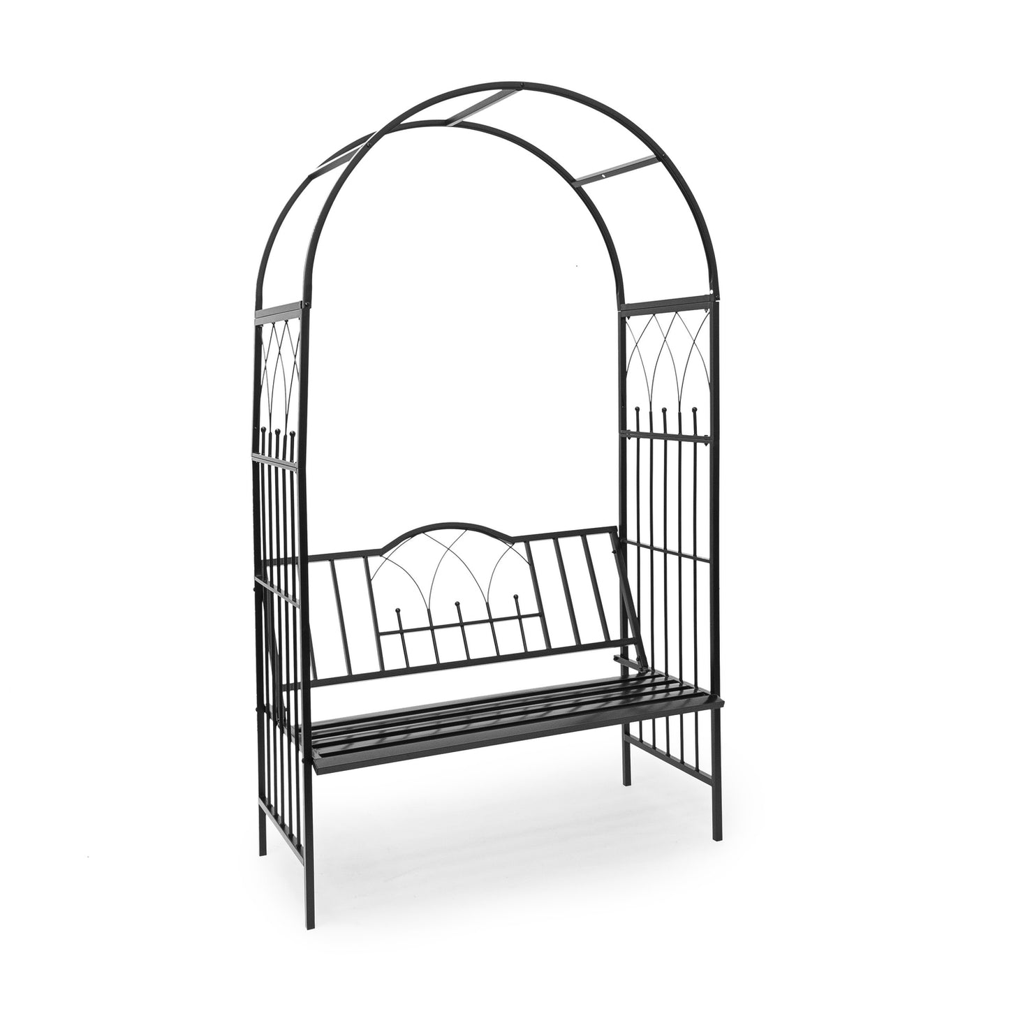 Rose arch with bench