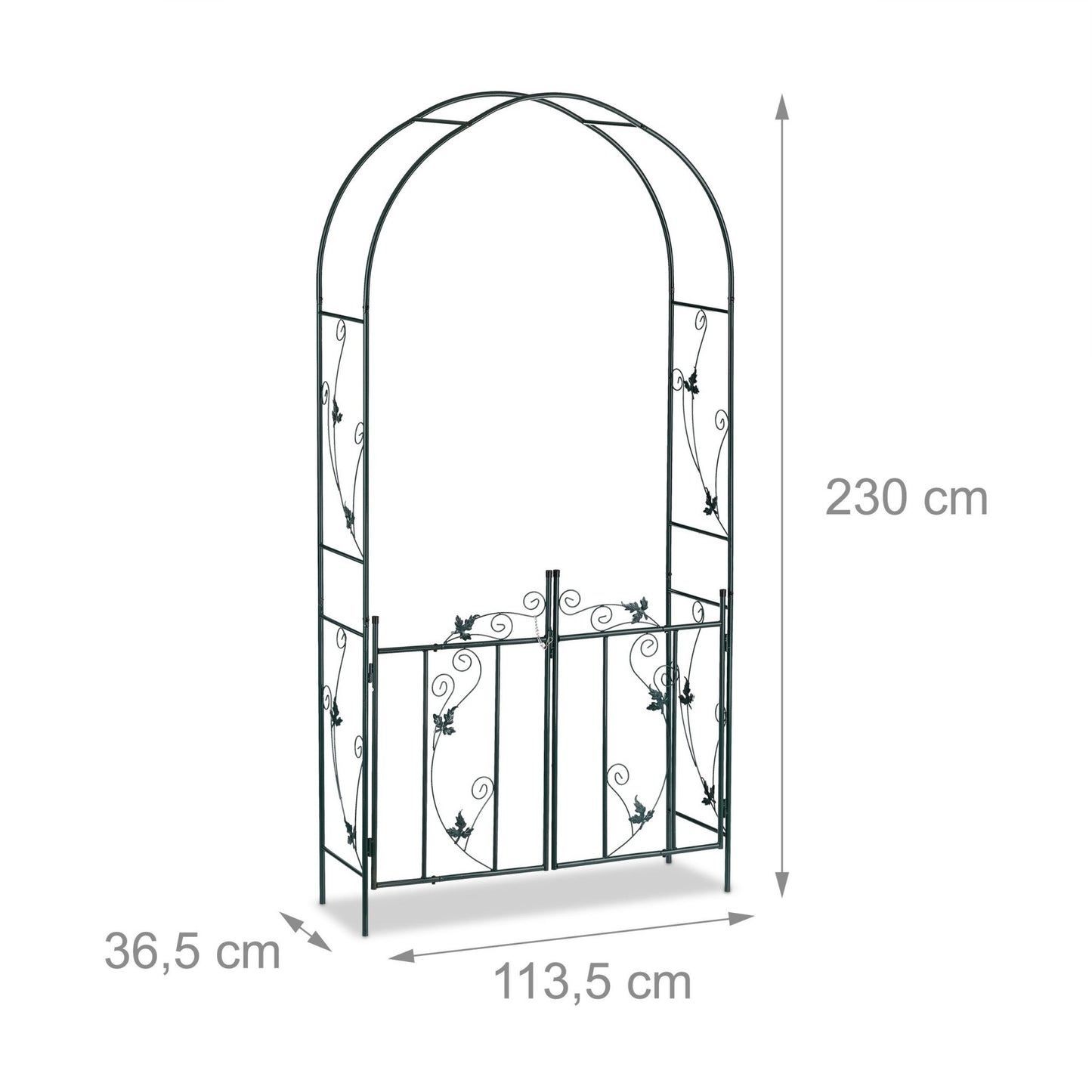 Rose arch with door