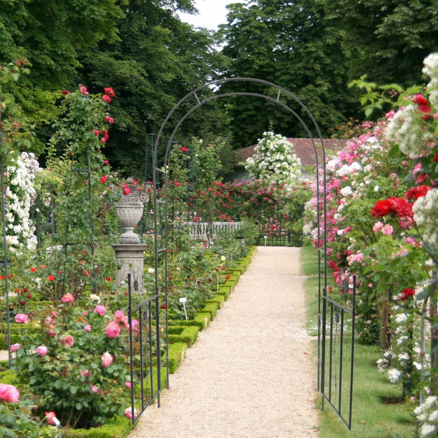 Rose arch with gate