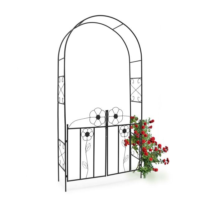 Rose arch with gate