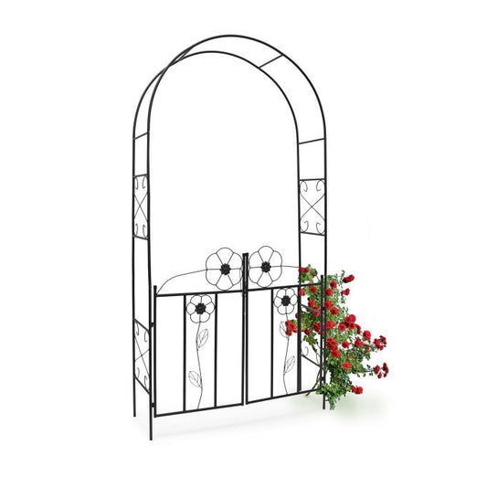 Rose arch with gate