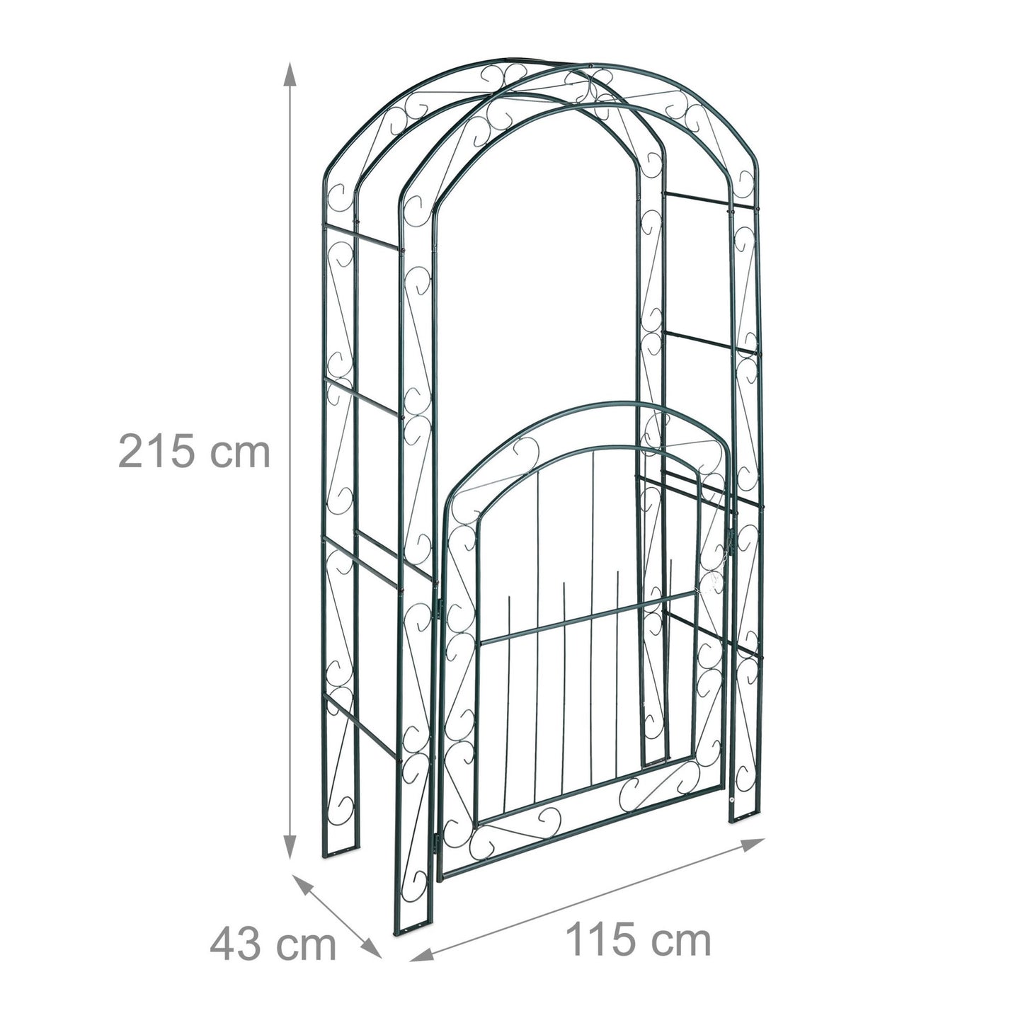 Rose arch with gate
