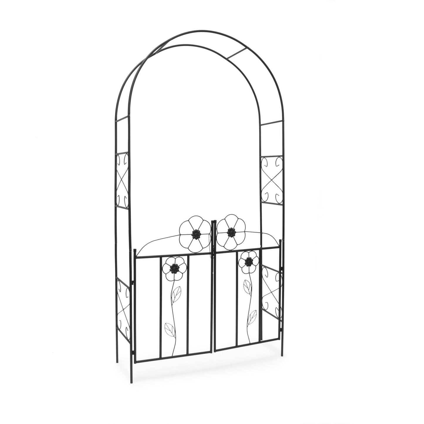 Rose arch with gate