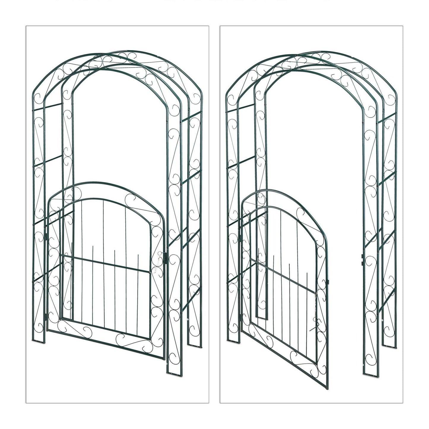 Rose arch with gate
