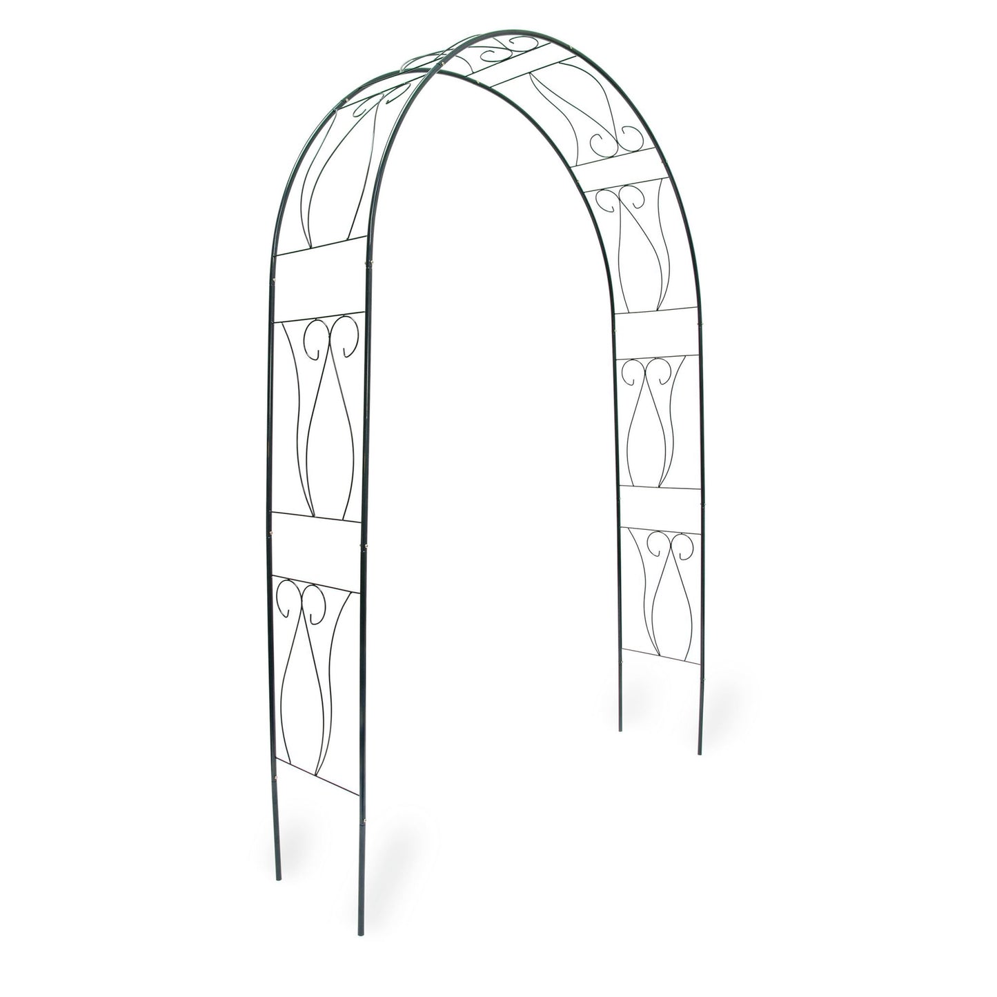 Rose arch with supporting ornaments