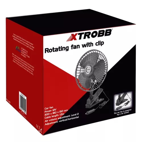 Rotary fan with clip Xtrobb 23194