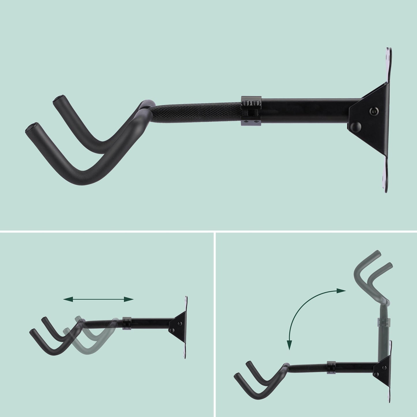 Rotatable Folding Bike Wall Mount – Space-Saving Storage