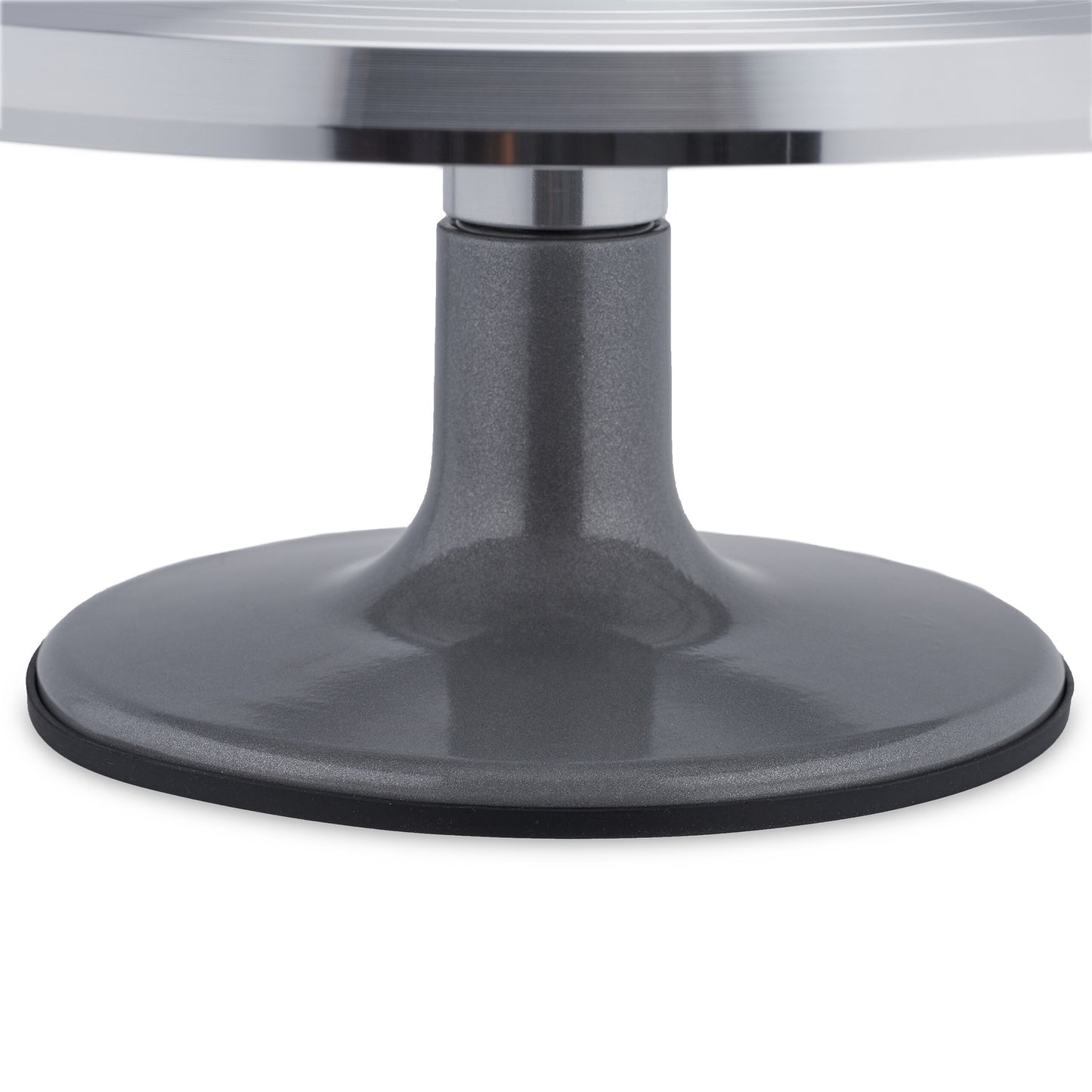 Rotatable aluminum cake tray