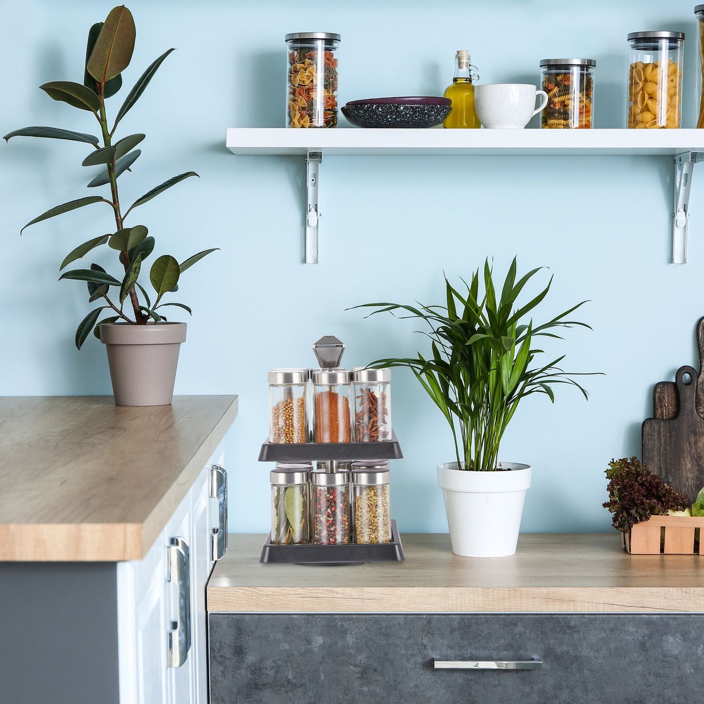 Rotating Spice Rack 16 Spice Jars