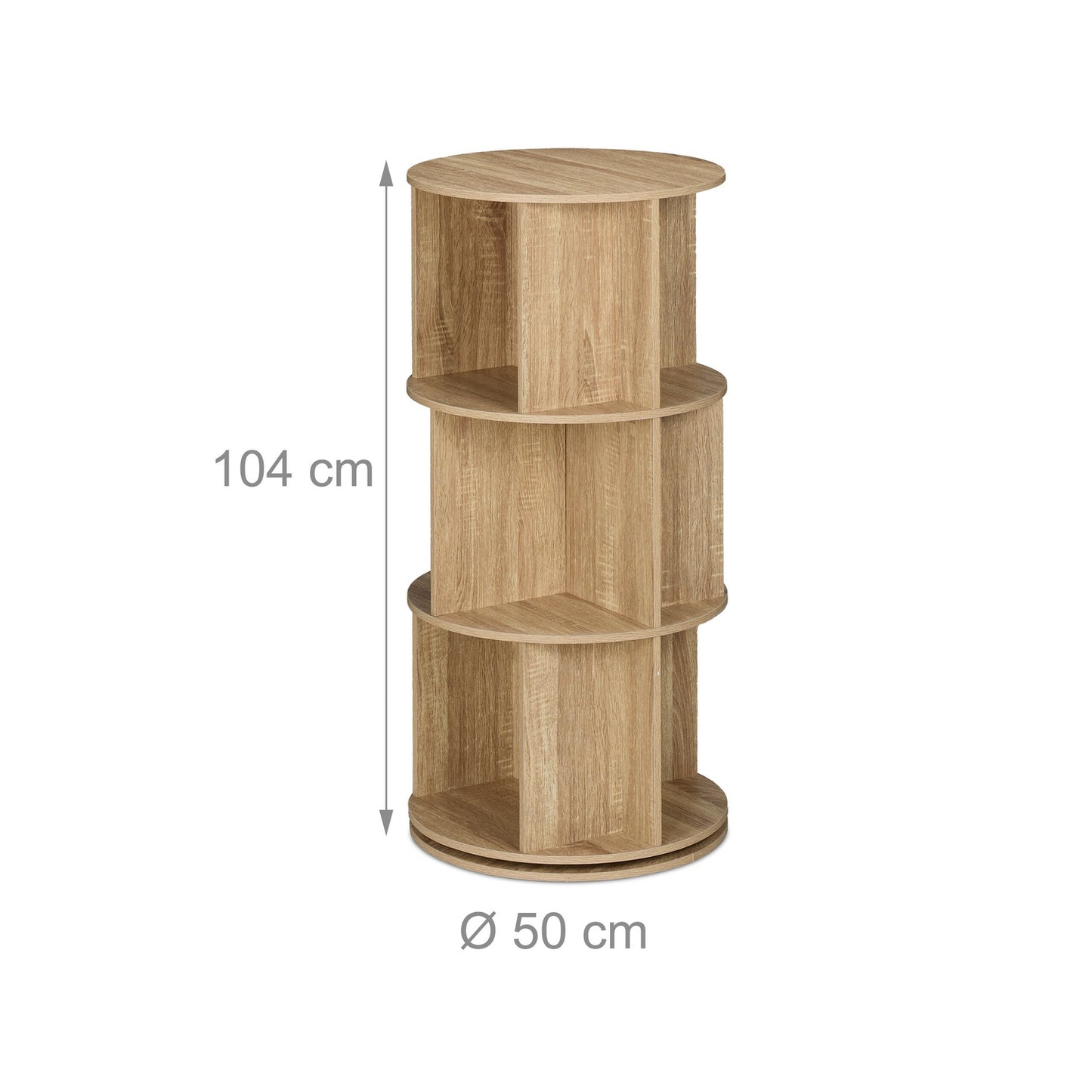 Rotating book tower