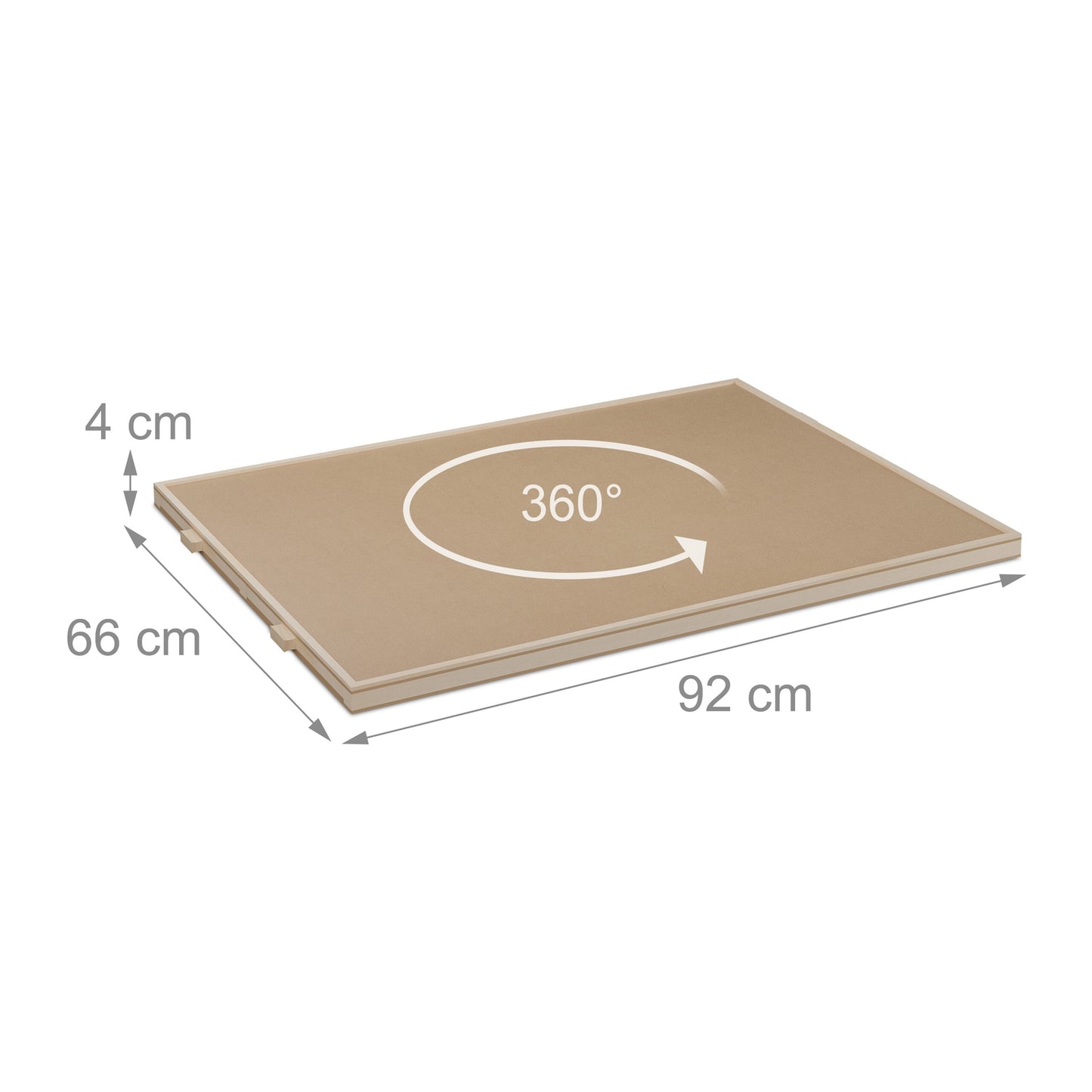 Rotating puzzle board with 4 drawers