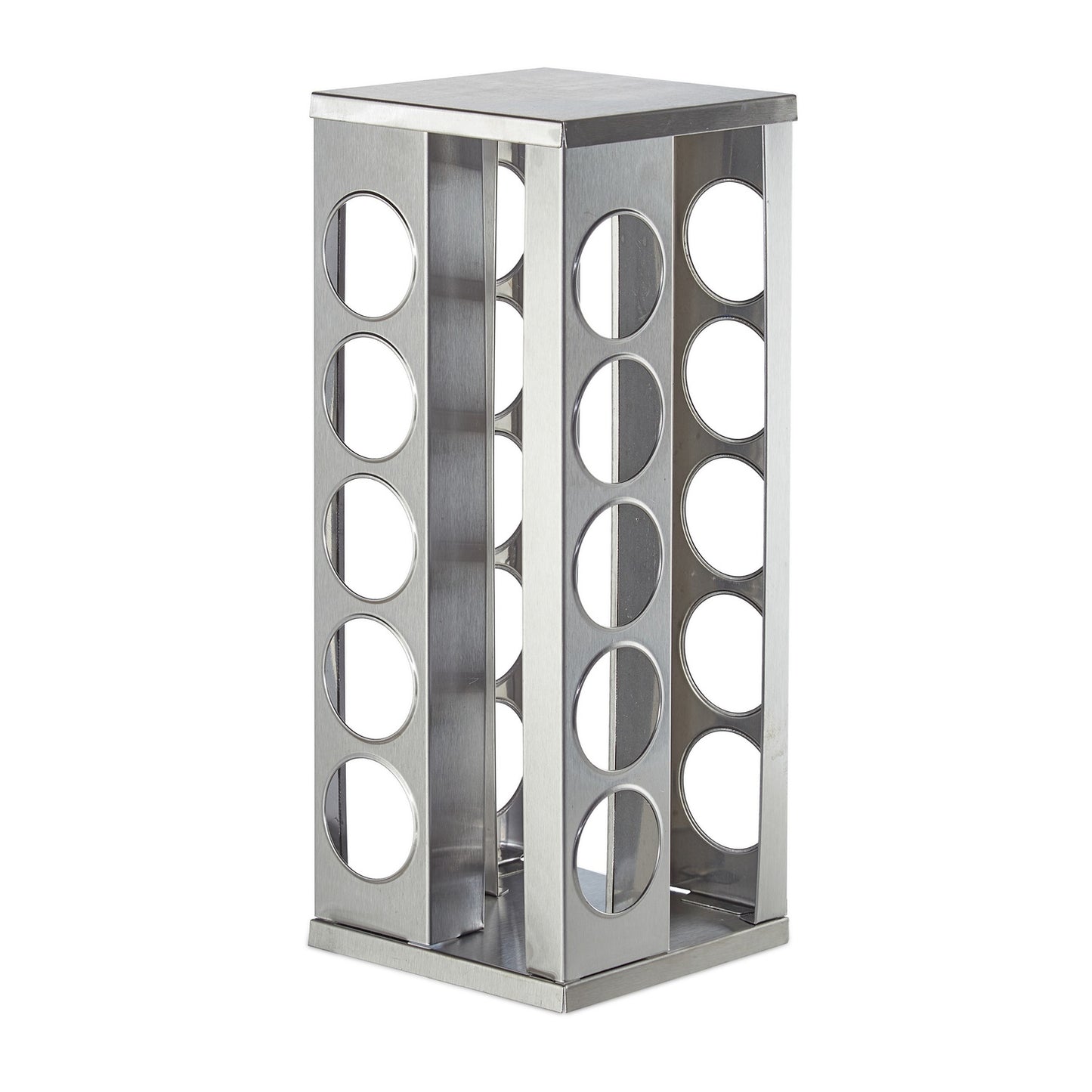 Rotating spice rack with 20 spice jars