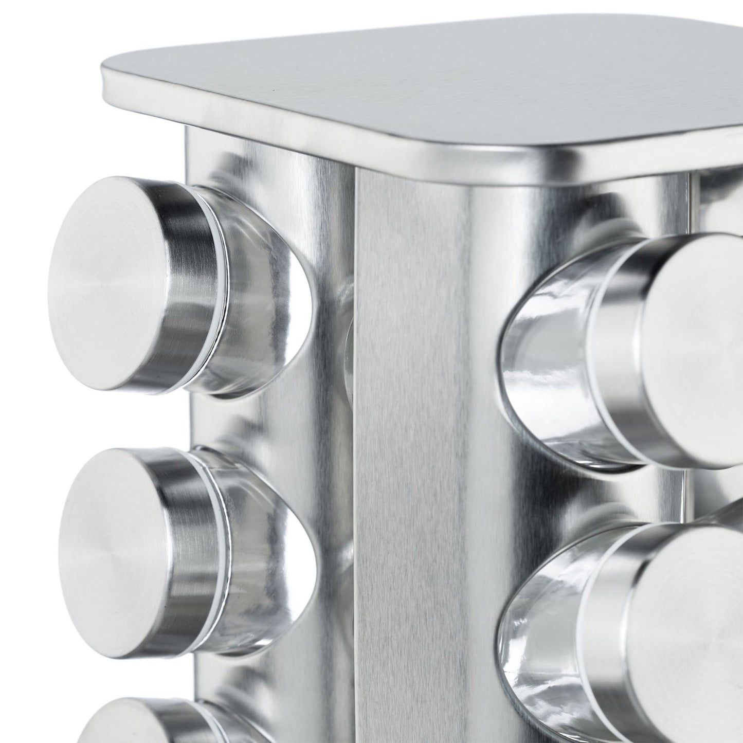 Rotating spice rack with 20 spice jars