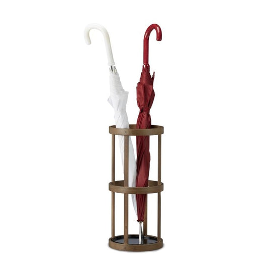 Round Bamboo Umbrella Stand