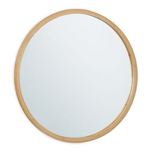Round Bamboo Wall Mirror 61 cm