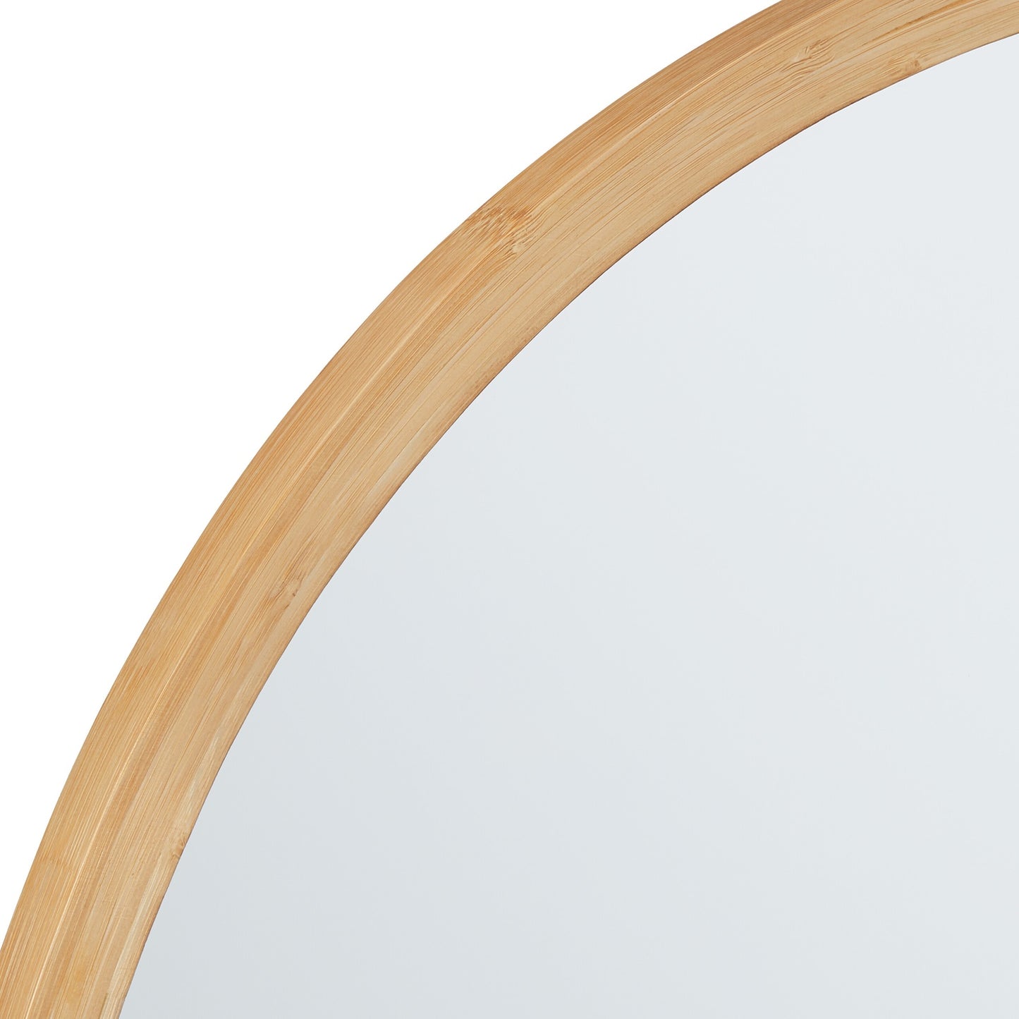 Round Bamboo Wall Mirror 61 cm