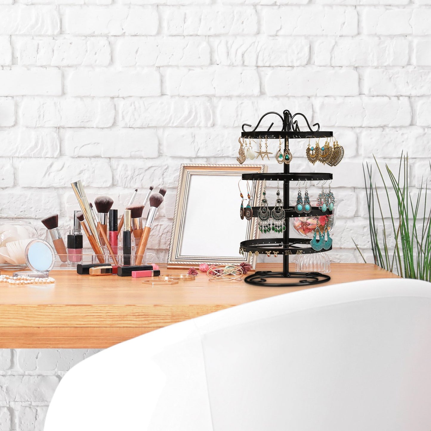 Round Earring Holder for 168 Earrings