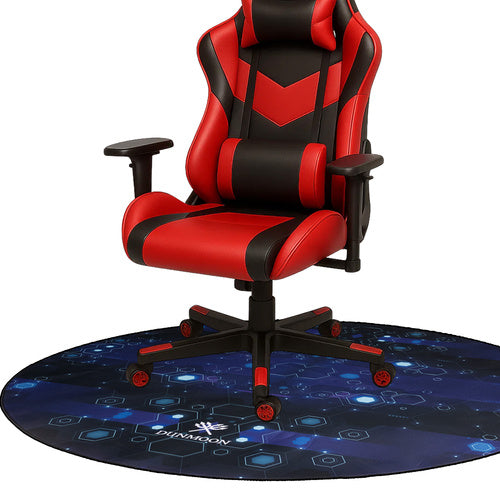 Round Gaming Chair Mat – Under-Desk Floor Protector