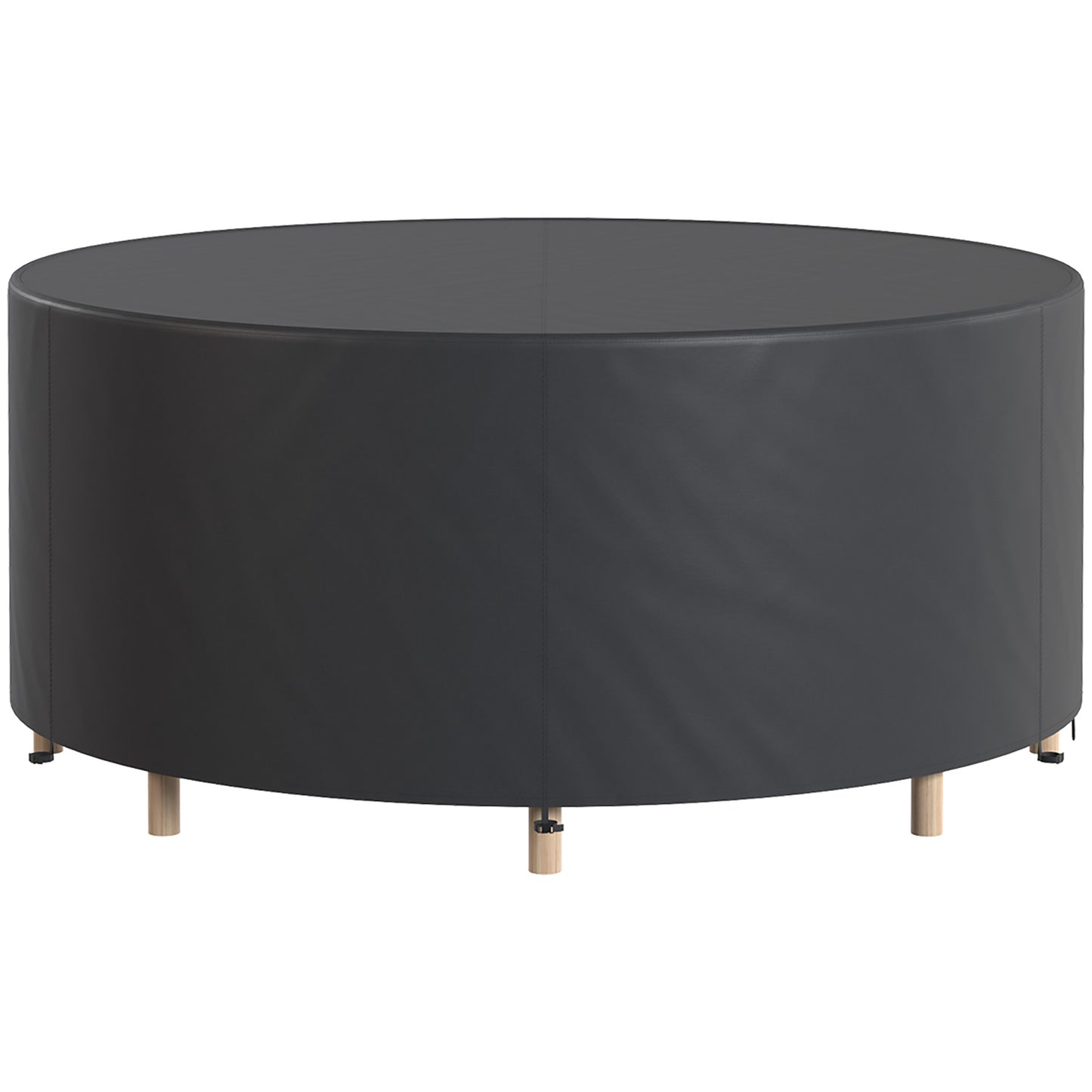 Round Garden Furniture Cover, Waterproof, 420D Oxford, Black