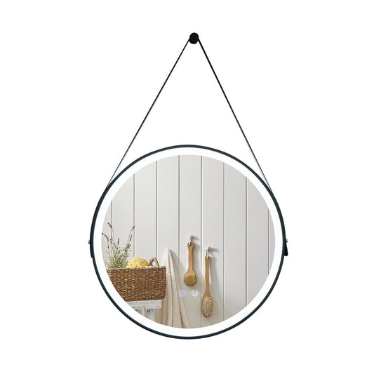 Round LED bathroom mirror with 3 color temperatures 61 cm diameter