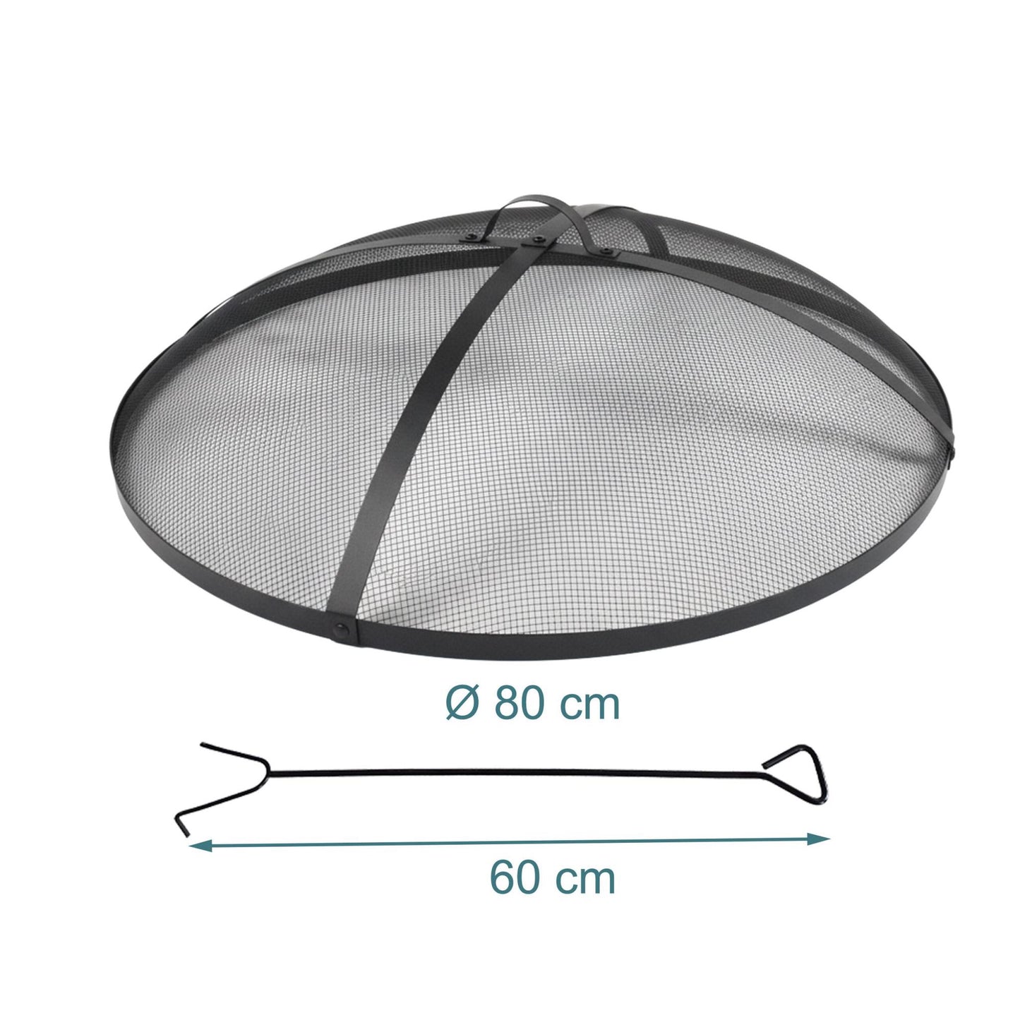 Round Metal Mesh Spark Guard for Fire Pits