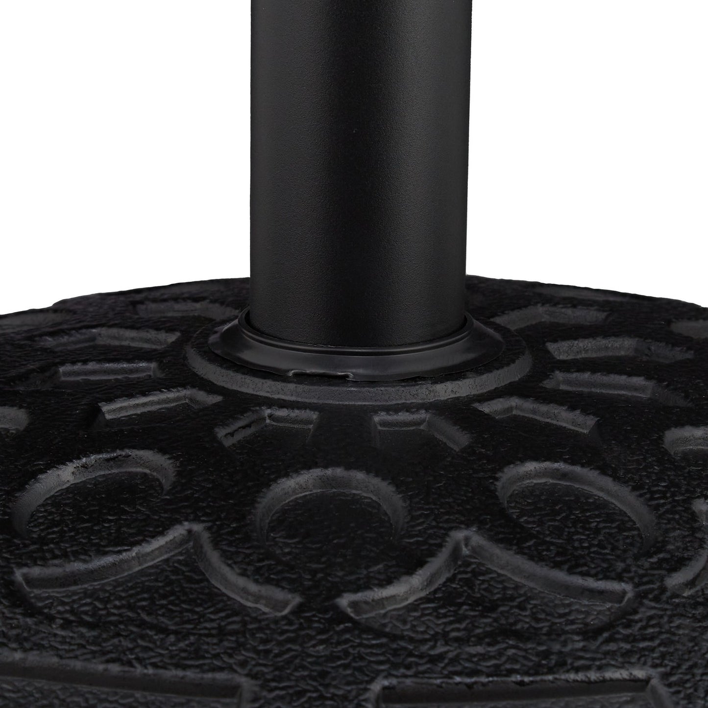 Round Parasol Stand in Black