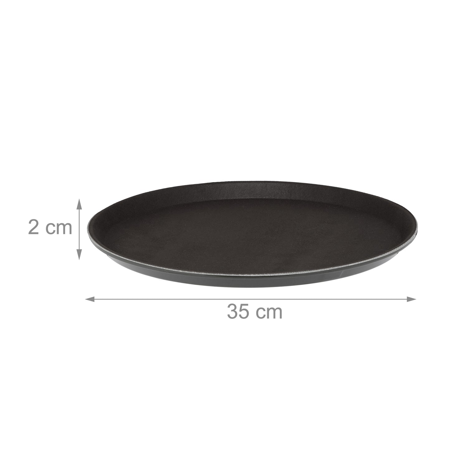 Round Serving Trays Set, 3 Pieces, 35cm Diameter